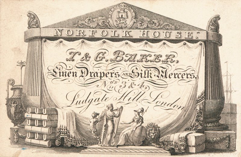 Tarjeta comercial, T & G Baker de English School