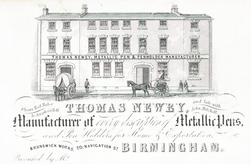 Tarjeta comercial, Thomas Newey de English School