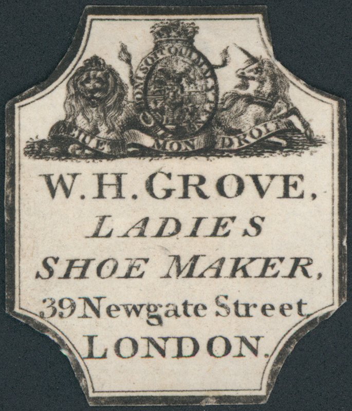 Tarjeta comercial, W H Grove de English School
