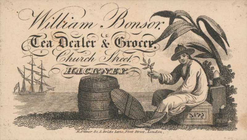 Tarjeta comercial, William Bonsor de English School