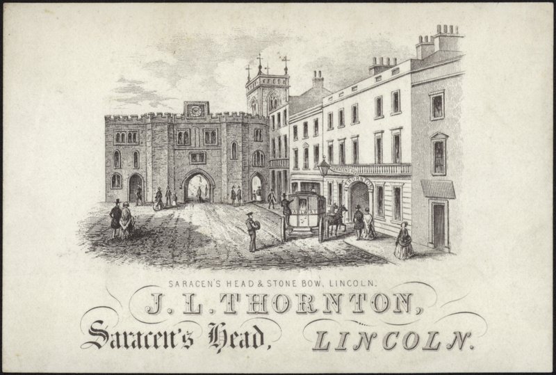 Tarjeta comercial de J L Thornton de English School