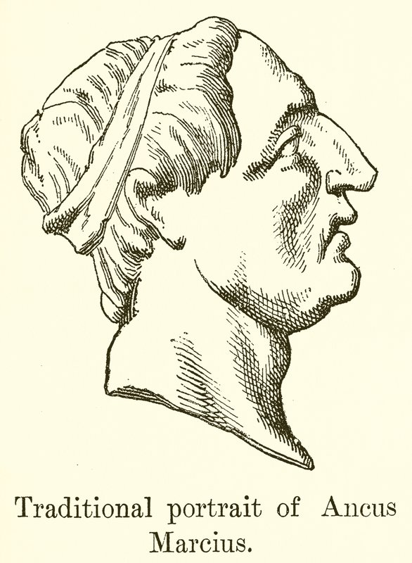 Retrato tradicional de Anco Marcio de English School