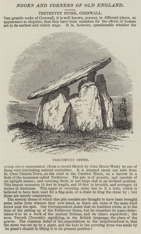 Piedra de Trethevey, Cornualles de English School