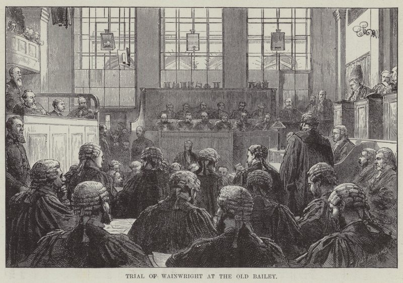 Juicio de Wainwright en el Old Bailey de English School