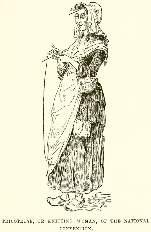 Tricoteuse, o mujer tejiendo, de la Convención Nacional de English School