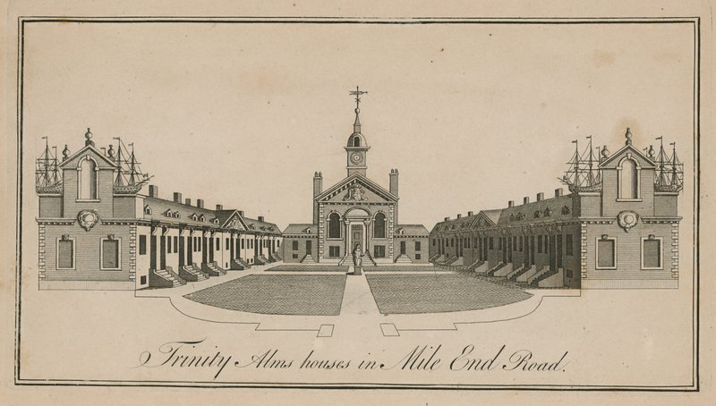 Casas de beneficencia de la Trinidad en Mile End Road de English School