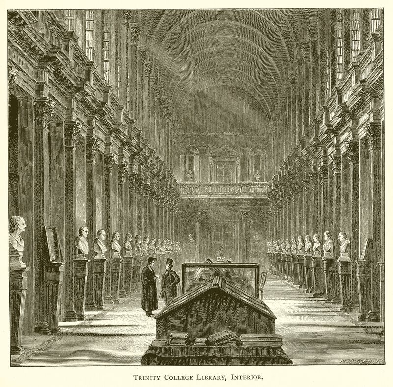 Biblioteca del Trinity College, interior de English School