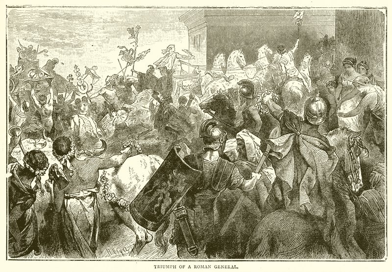 Triunfo de un general romano de English School