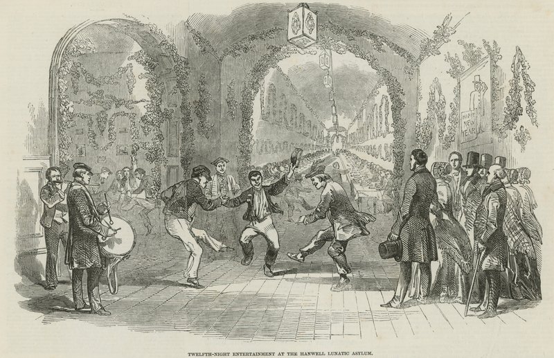 Entretenimiento de la duodécima noche en el Asilo de Lunáticos de Hanwell de English School