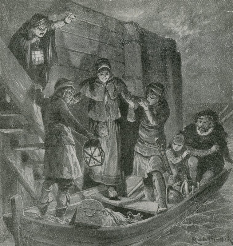 Tycho Brahe se aleja de su isla en la oscuridad de la noche de English School