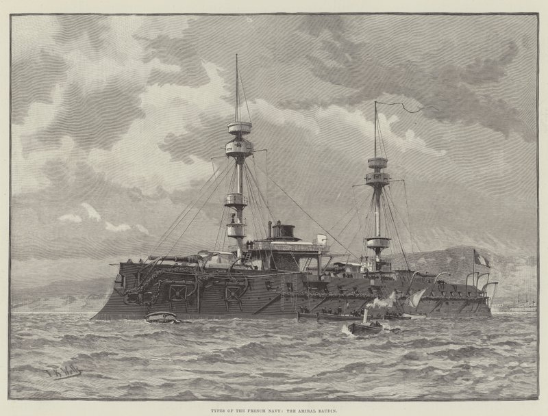 Tipos de la Marina Francesa, el Amiral Baudin de English School