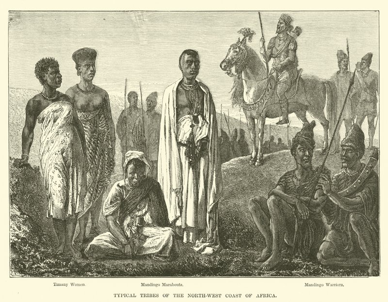 Tribus típicas de la costa noroeste de África de English School
