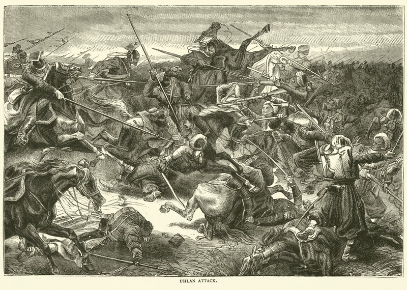 Ataque de Ulanos, octubre 1870 de English School