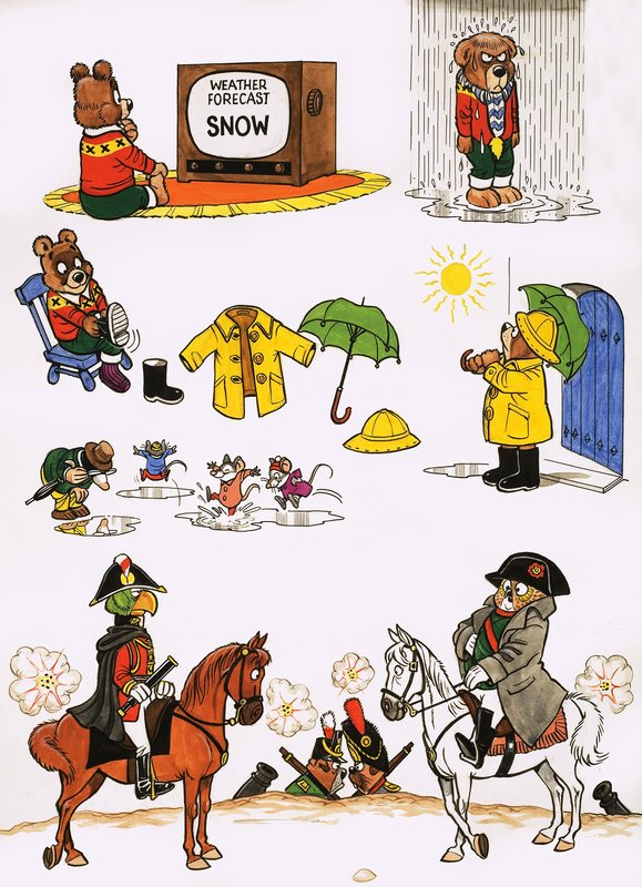 Caricaturas no identificadas de English School
