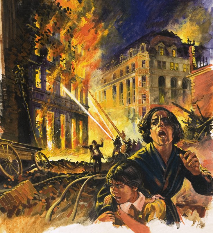 Incendio urbano no identificado de English School