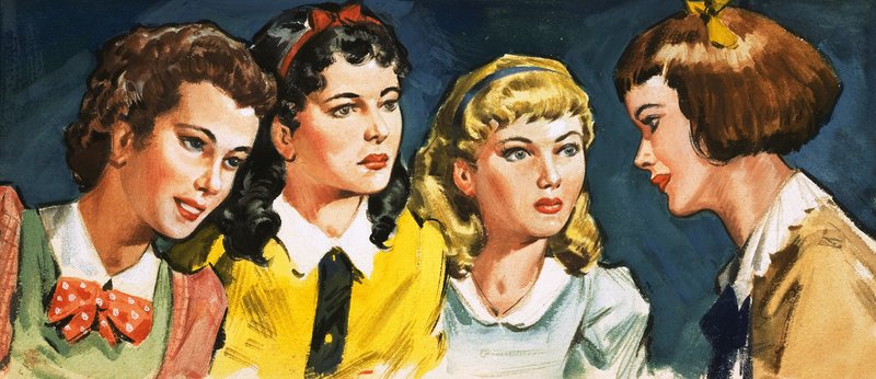 Grupo de niñas no identificado de English School