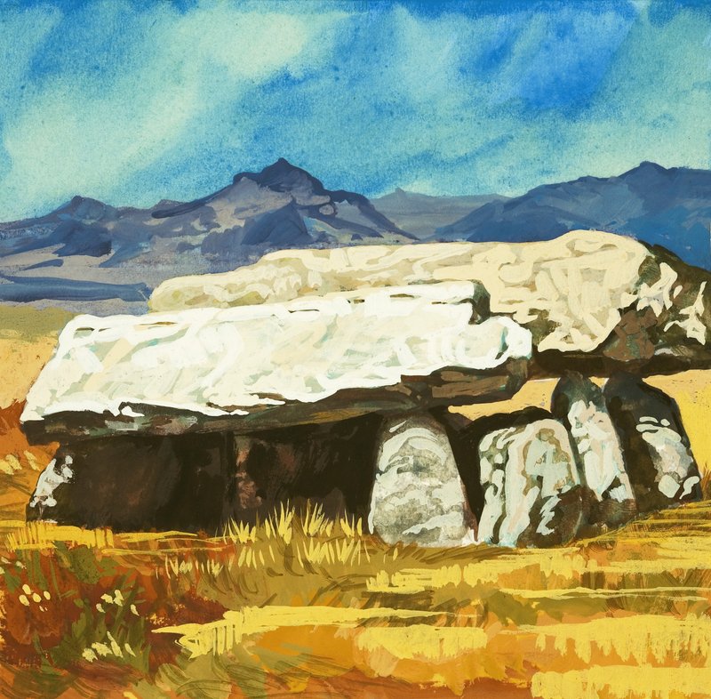 Monumento de piedra no identificado de English School