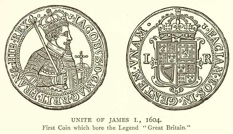 Unite de James I, 1604 de English School
