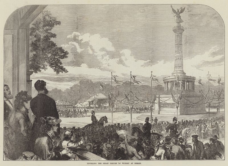 Inauguración de la Columna de la Victoria de Sedan en Berlín de English School