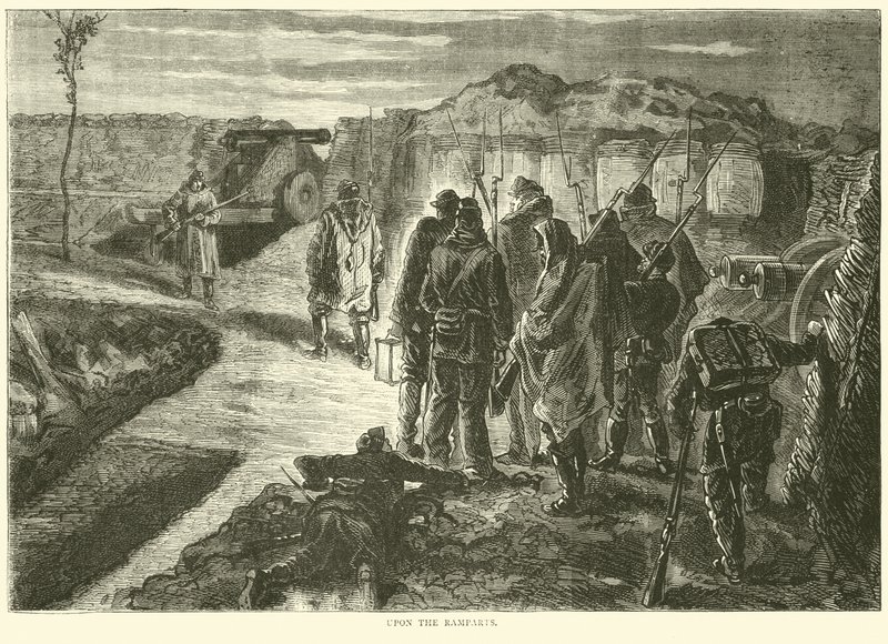 Sobre las murallas, octubre de 1870 de English School