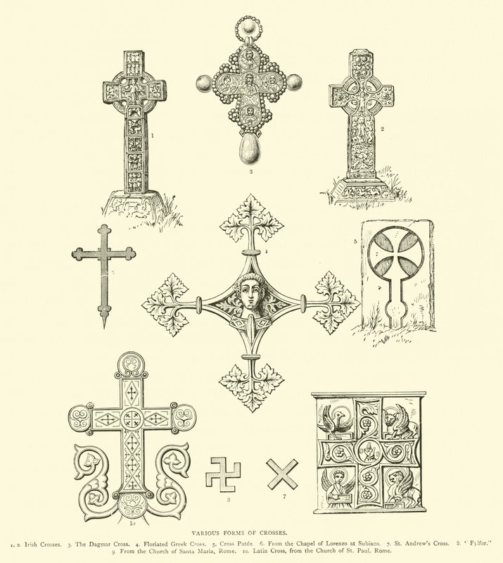 Varias formas de Cruces de English School