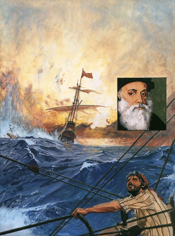 Los barcos de Vasco da Gama rodeando el Cabo de English School