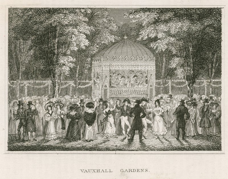 Jardines de Vauxhall, Londres de English School