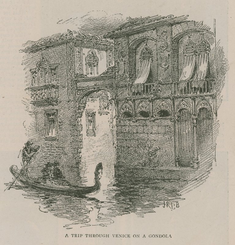 Venecia en Londres: Bocetos en Olympia - Un viaje por Venecia en una góndola de English School