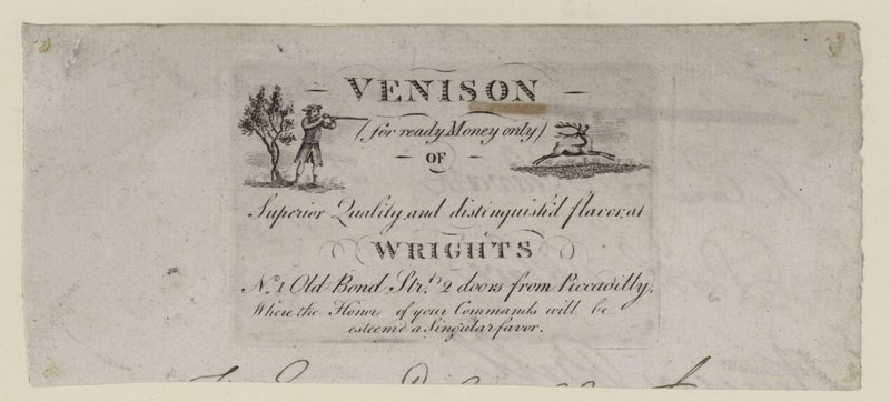 Vendedor de Venisor, Wrights, tarjeta comercial de English School