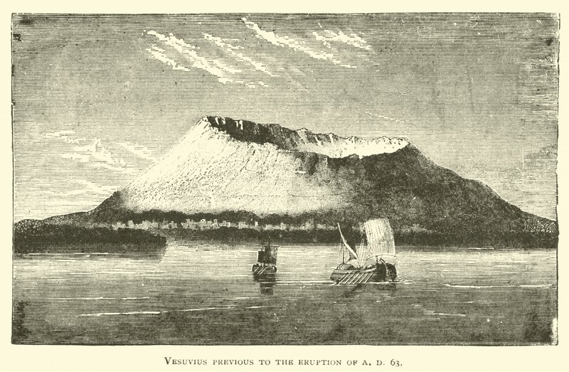 Vesubio antes de la erupción del año 63 d.C. de English School