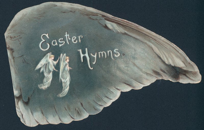 Tarjeta victoriana de Pascua - Himnos de Pascua de English School