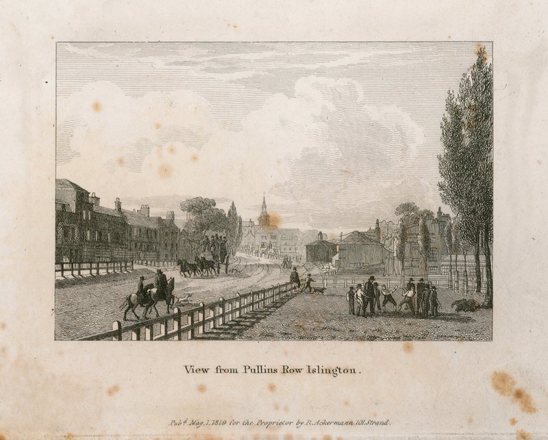 Vista desde Pullins Row, Islington de English School