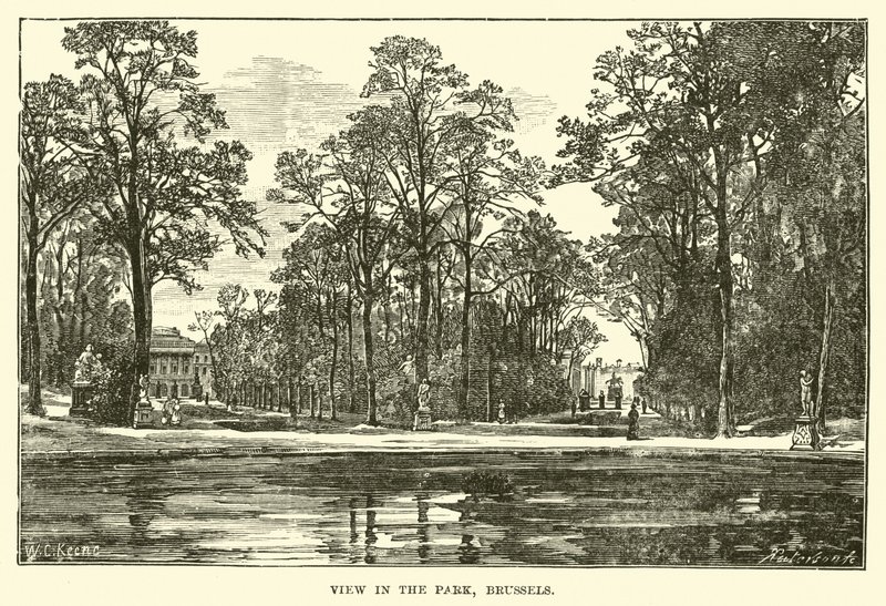 Vista en el parque, Bruselas de English School