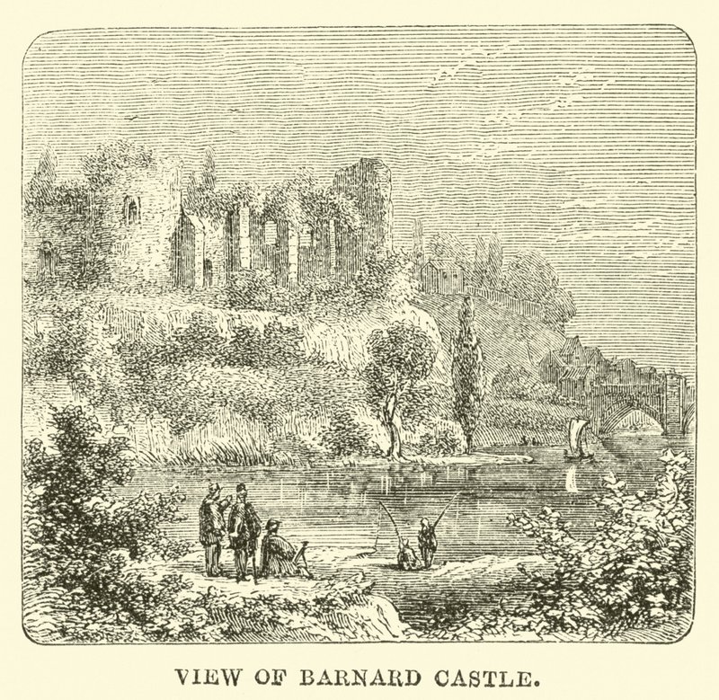 Vista del castillo de Barnard de English School