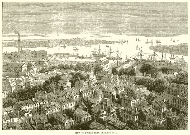 Vista de Boston desde Bunkers Hill de English School