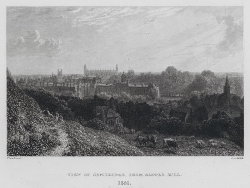 Vista de Cambridge, desde Castle Hill de English School