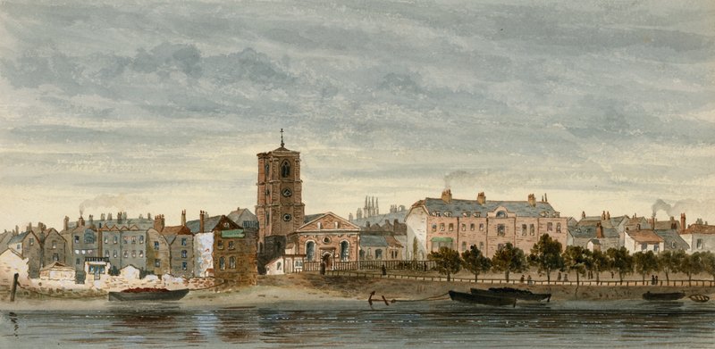 Vista de Chelsea desde el río de English School