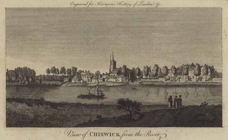Vista de Chiswick desde el río de English School