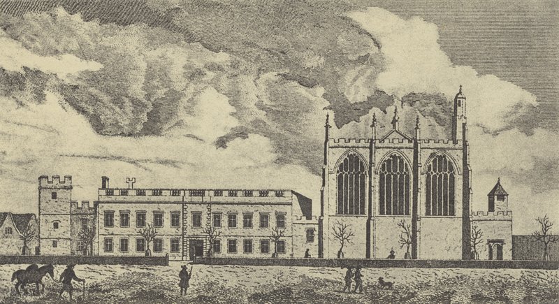 Vista de Eaton College en Buckinghamshire, 1779 (grabado) de English School