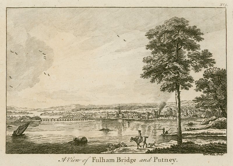 Vista del Puente de Fulham en Putney de English School