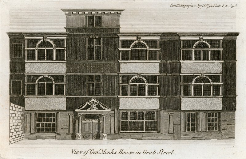 Vista de la Casa del General Monk en Grub Street de English School