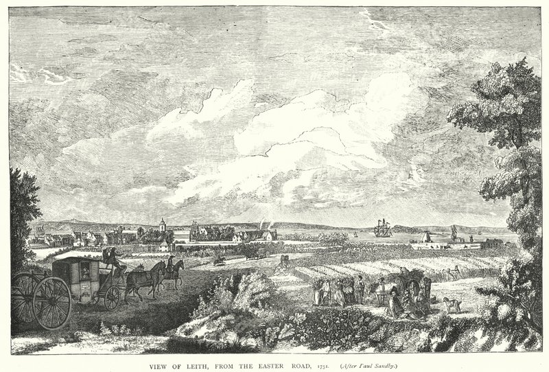 Vista de Leith, desde Easter Road, 1751 de English School