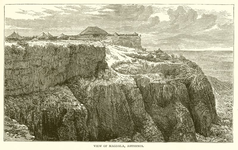 Vista de Magdala, Abisinia de English School