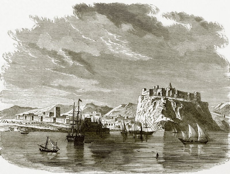 Vista de Sallee y Rabat de English School