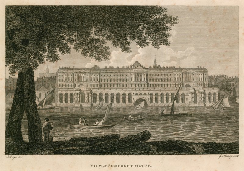 Vista de Somerset House, The Strand, Londres de English School