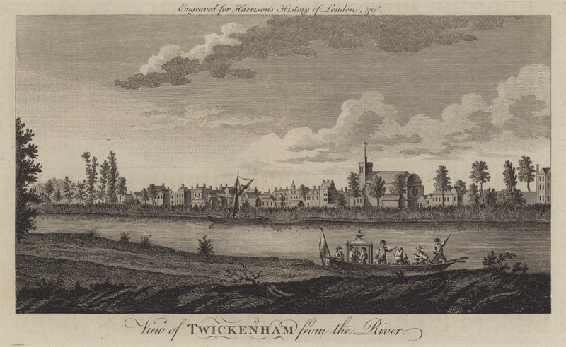 Vista de Twickenham desde el río Támesis de English School