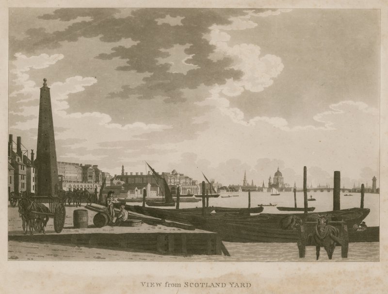 Vista del Río Támesis, Londres, desde Scotland Yard de English School