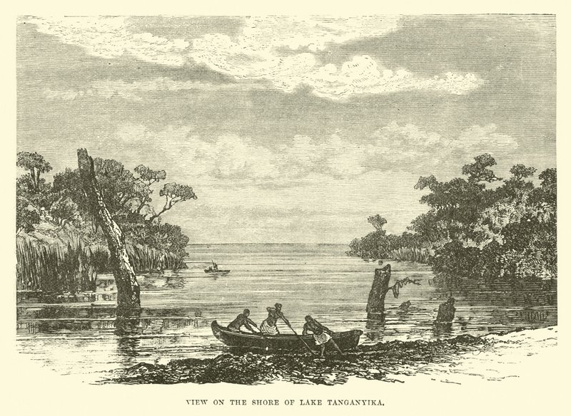 Vista en la orilla del lago Tanganica de English School