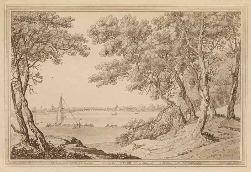 Vista del río Támesis desde Millbank de English School