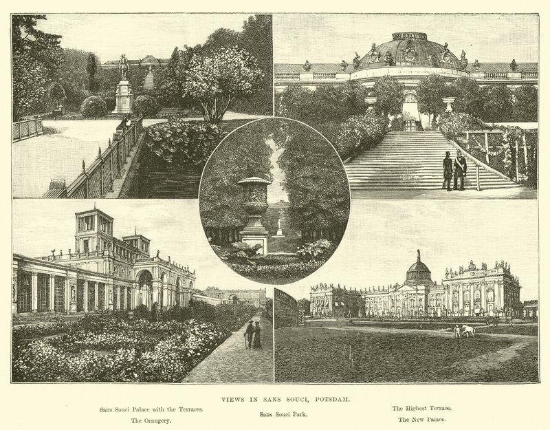 Vistas en Sans Souci, Potsdam de English School
